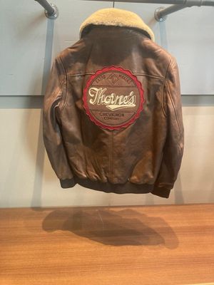 THORNES LEATHER CACAO FLIGHT JACKET