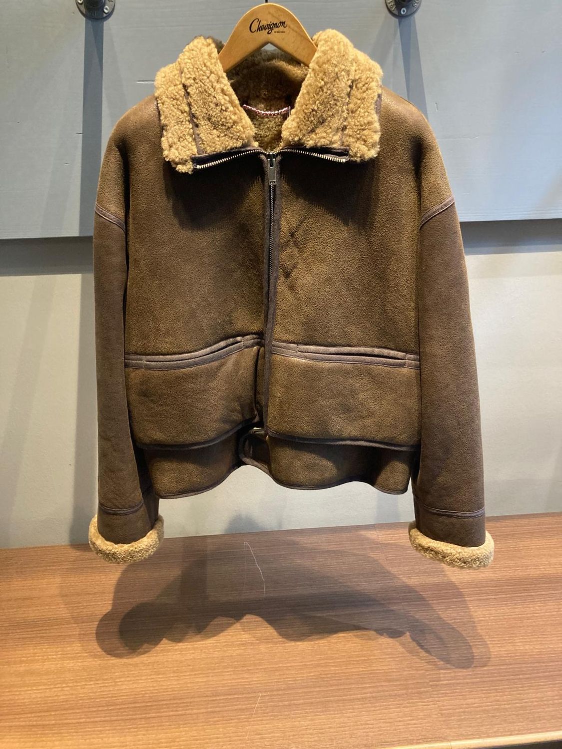 BLOUSON COSMOS LEATHER CACAO