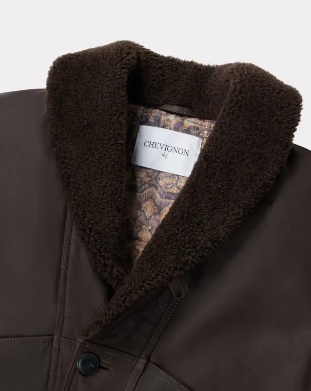 PARKA  CAMERAMAN LEATHER CACAO