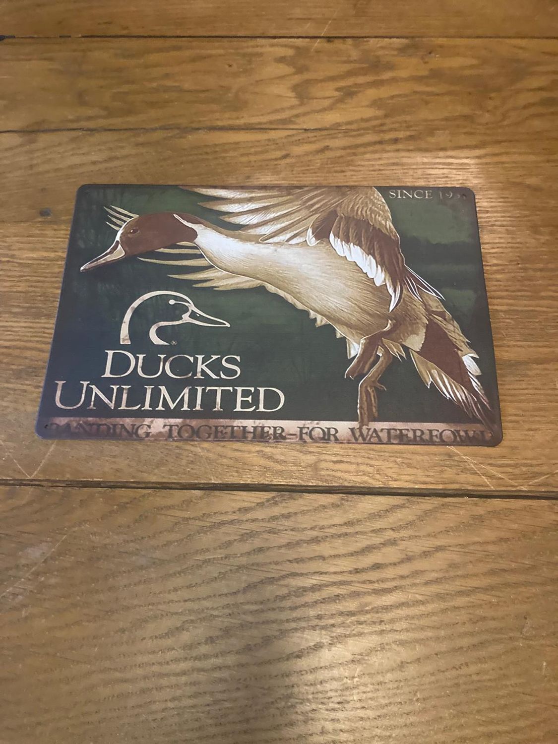 METALL SCHILD DUCKS UNLIMITED
