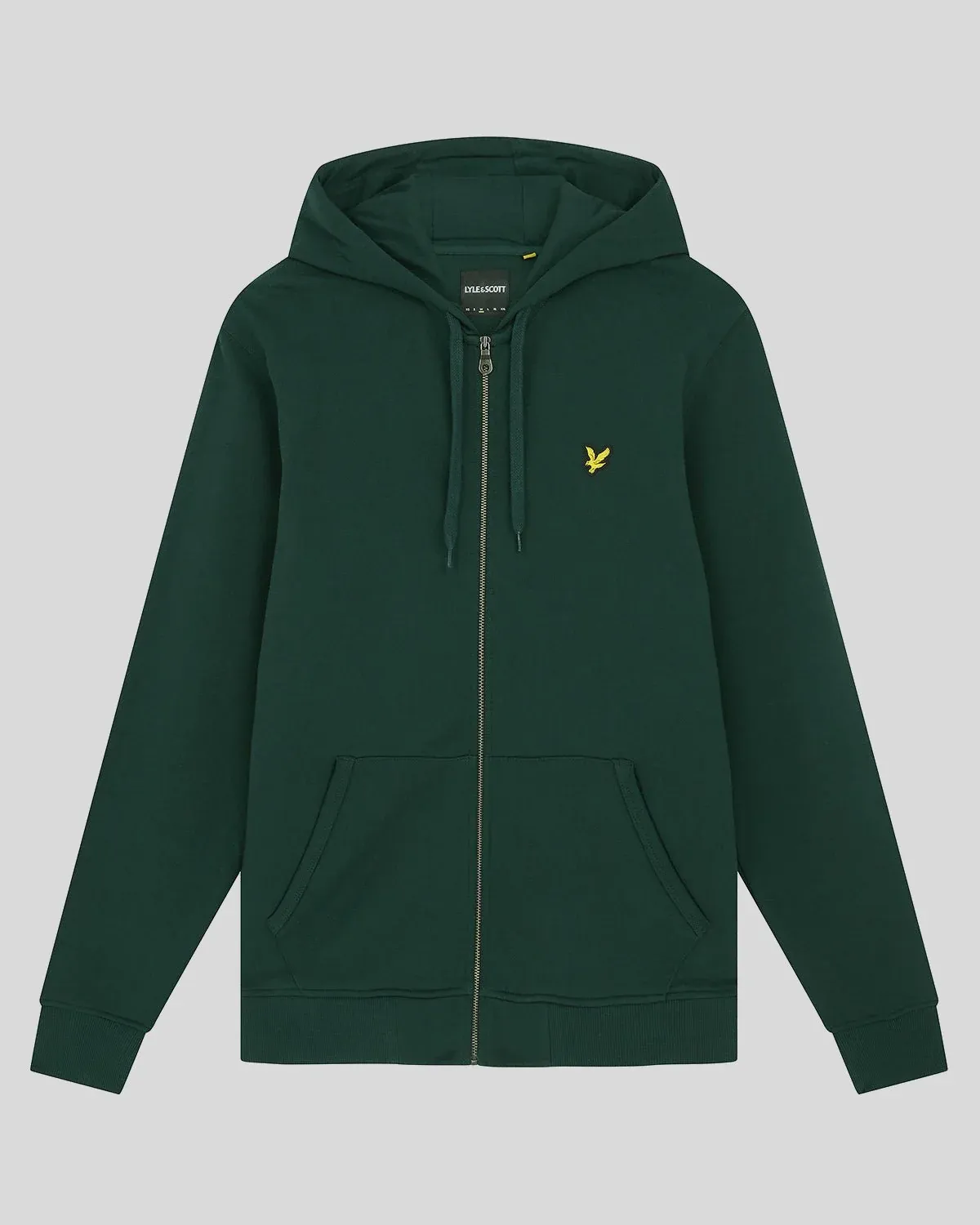 a GREEN ZIP HOODIE SWEAT LYLE &amp; SCOTT