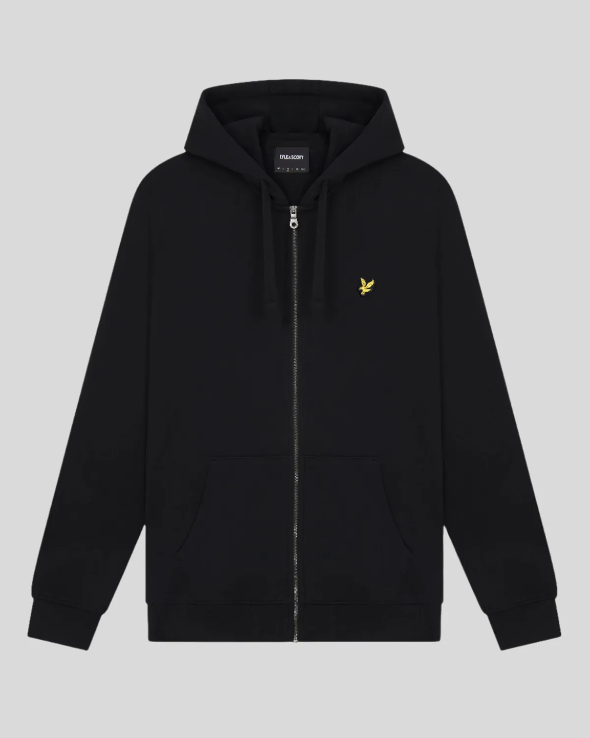 a BIG BIG BLACK ZIP HOODIE SWEAT LYLE &amp; SCOTT