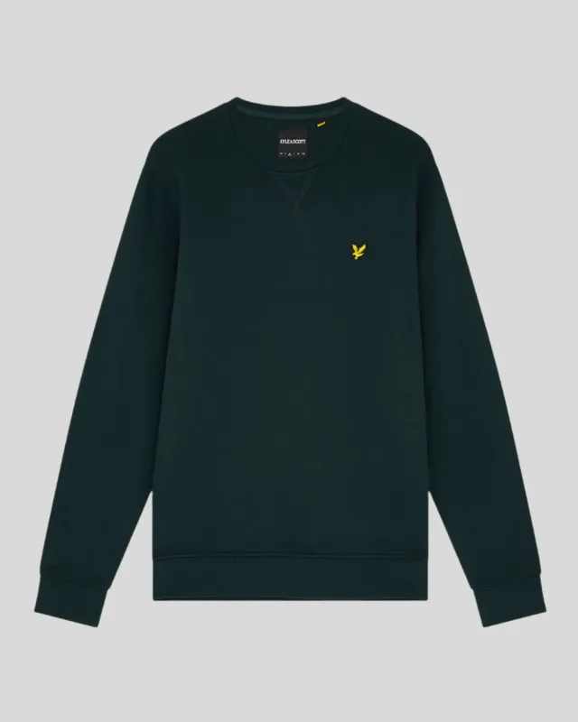 a GREEN CREW NECK SWEATSHIRT LYLE &amp; SCOTT