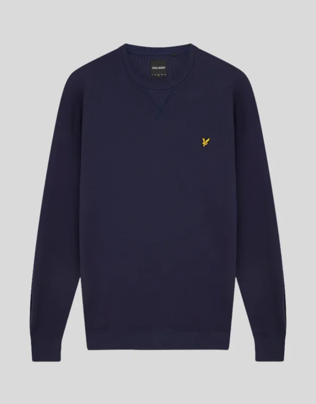 a BLUE CREW NECK SWEATSHIRT LYLE &amp; SCOTT