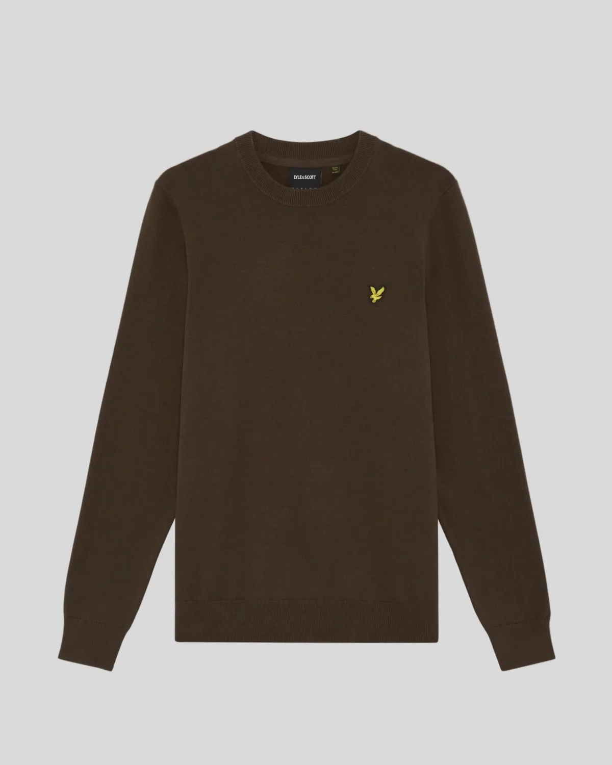 a BROWN CREW NECK SWEATSHIRT LYLE &amp; SCOTT