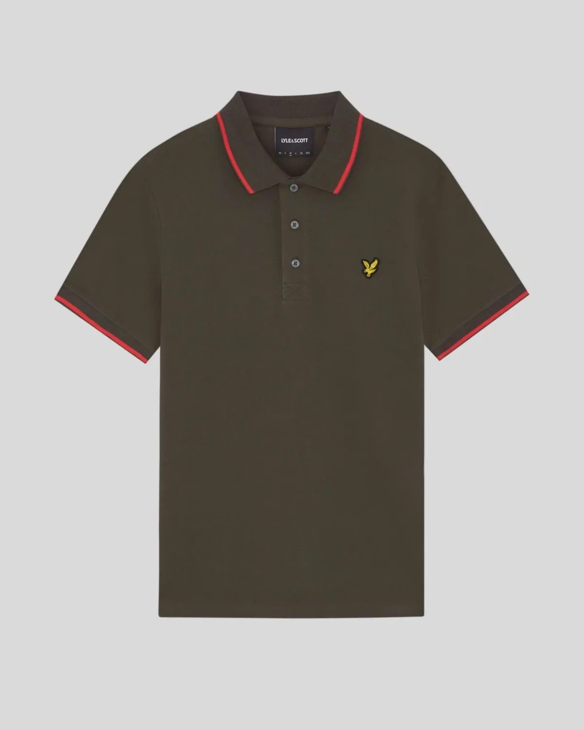a SOFT BLACK TIPPED POLO SHIRT LYLE &amp; SCOTT