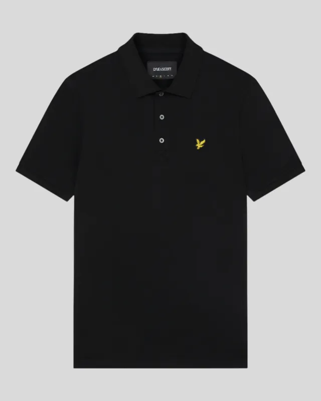 a BLACK CLASSIC POLO SHIRT LYLE &amp; SCOTT