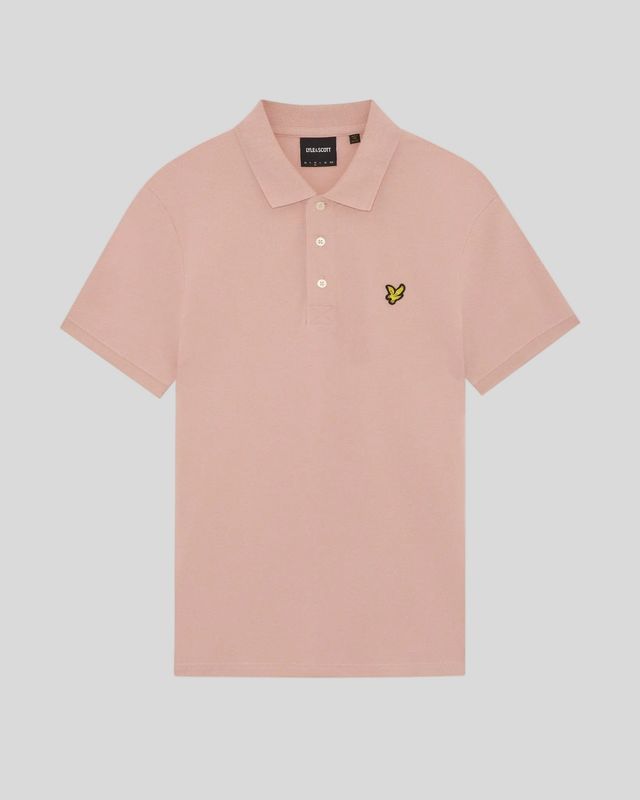 a PINK GRAPEFRUIT CLASSIC POLO SHIRT LYLE &amp; SCOTT