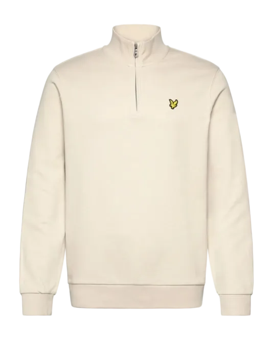 a BEIGE QUARTERZIP SWEAT LYLE &amp; SCOTT