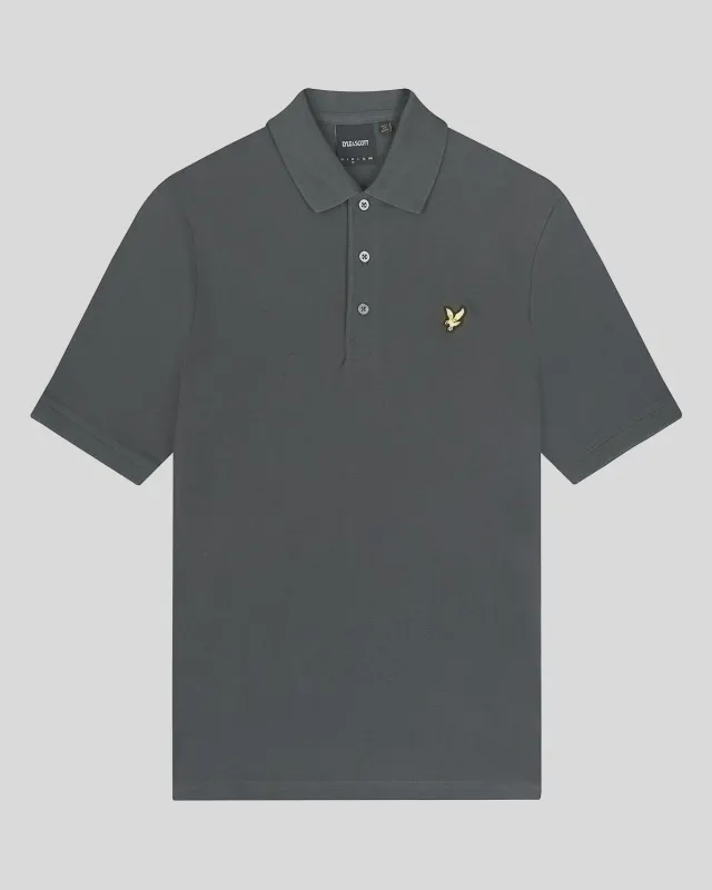 a GREY CLASSIC POLO SHIRT LYLE &amp; SCOTT