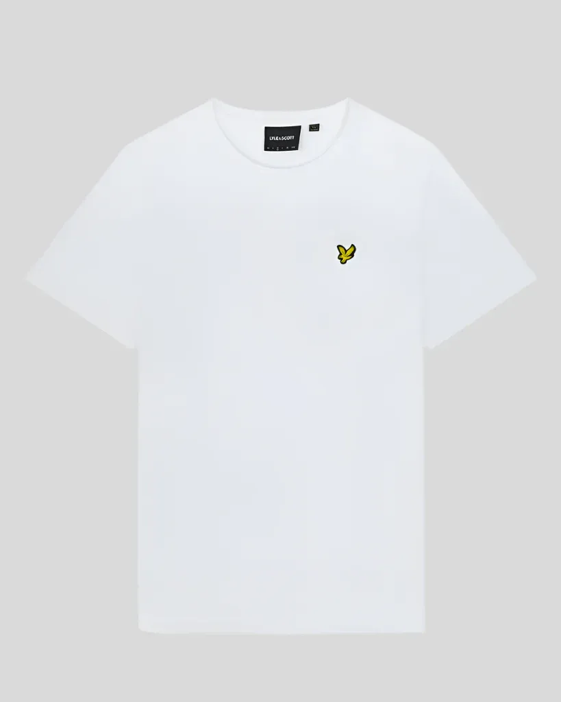 a WHITE CLASSIC CREW NECK T SHIRT LYLE &amp; SCOTT