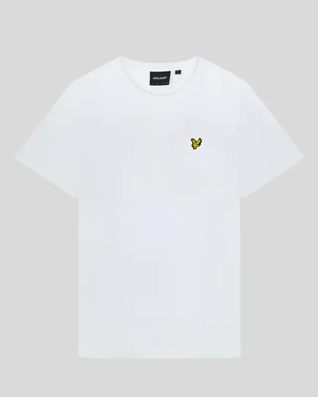 a WHITE CLASSIC CREW NECK T SHIRT LYLE &amp; SCOTT