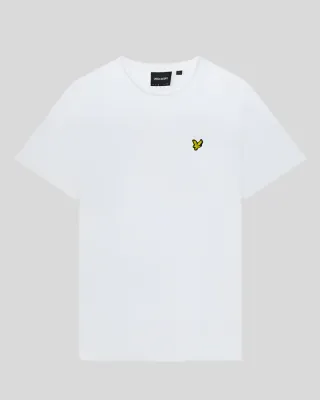 WHITE CLASSIC CREW NECK T SHIRT LYLE &amp; SCOTT