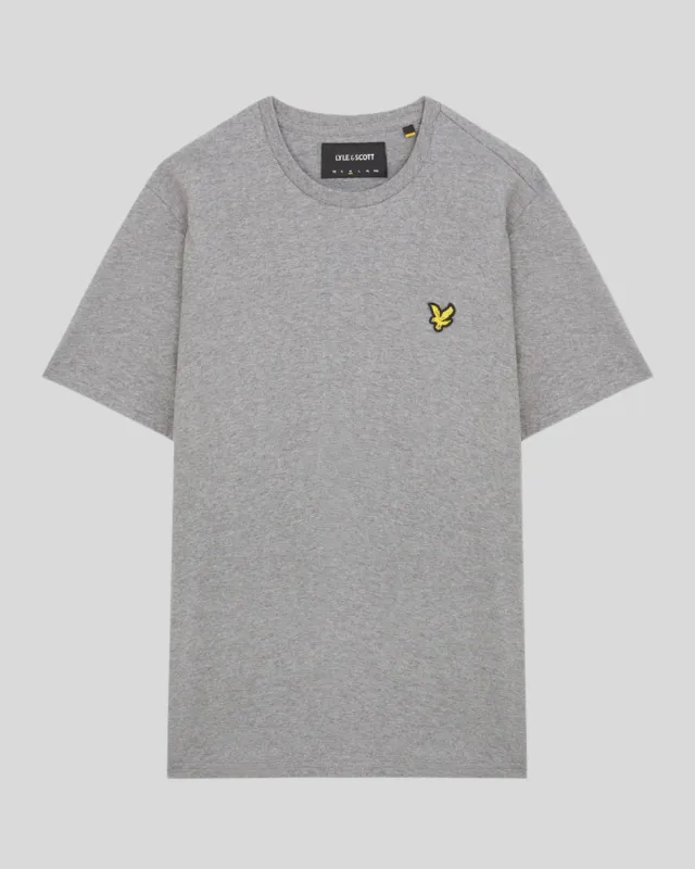 a MID GREY CLASSIC CREW NECK T SHIRT LYLE &amp; SCOTT