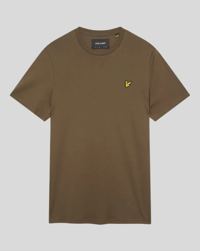 a OLIVE CLASSIC CREW NECK T SHIRT LYLE &amp; SCOTT