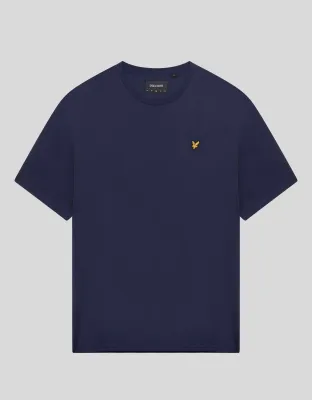 NAVY BLUE CLASSIC CREW NECK T SHIRT LYLE &amp; SCOTT
