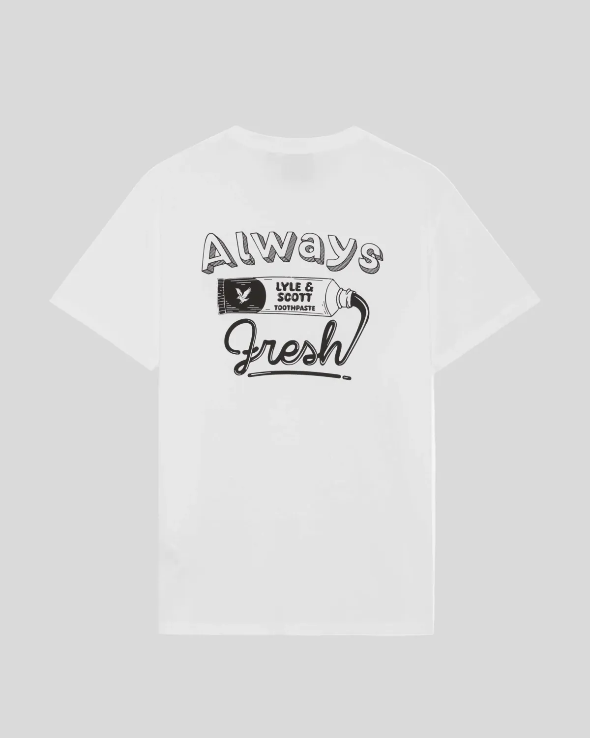 a BACK PRINT GRAPHIC T-SHIRT WHITE LYLE &amp; SCOTT