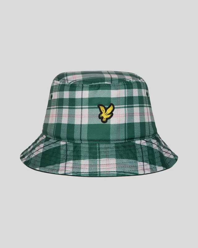 a TARTAN BUCKET HAT LYLE &amp; SCOTT