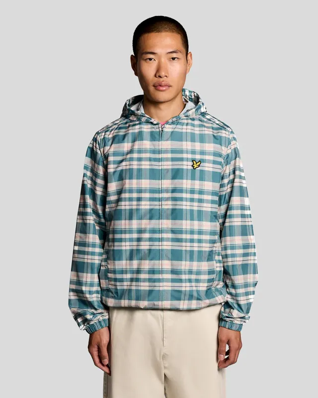 a TARTAN ZIP THROUGH HOODED JACKET LYLE &amp; SCOTT