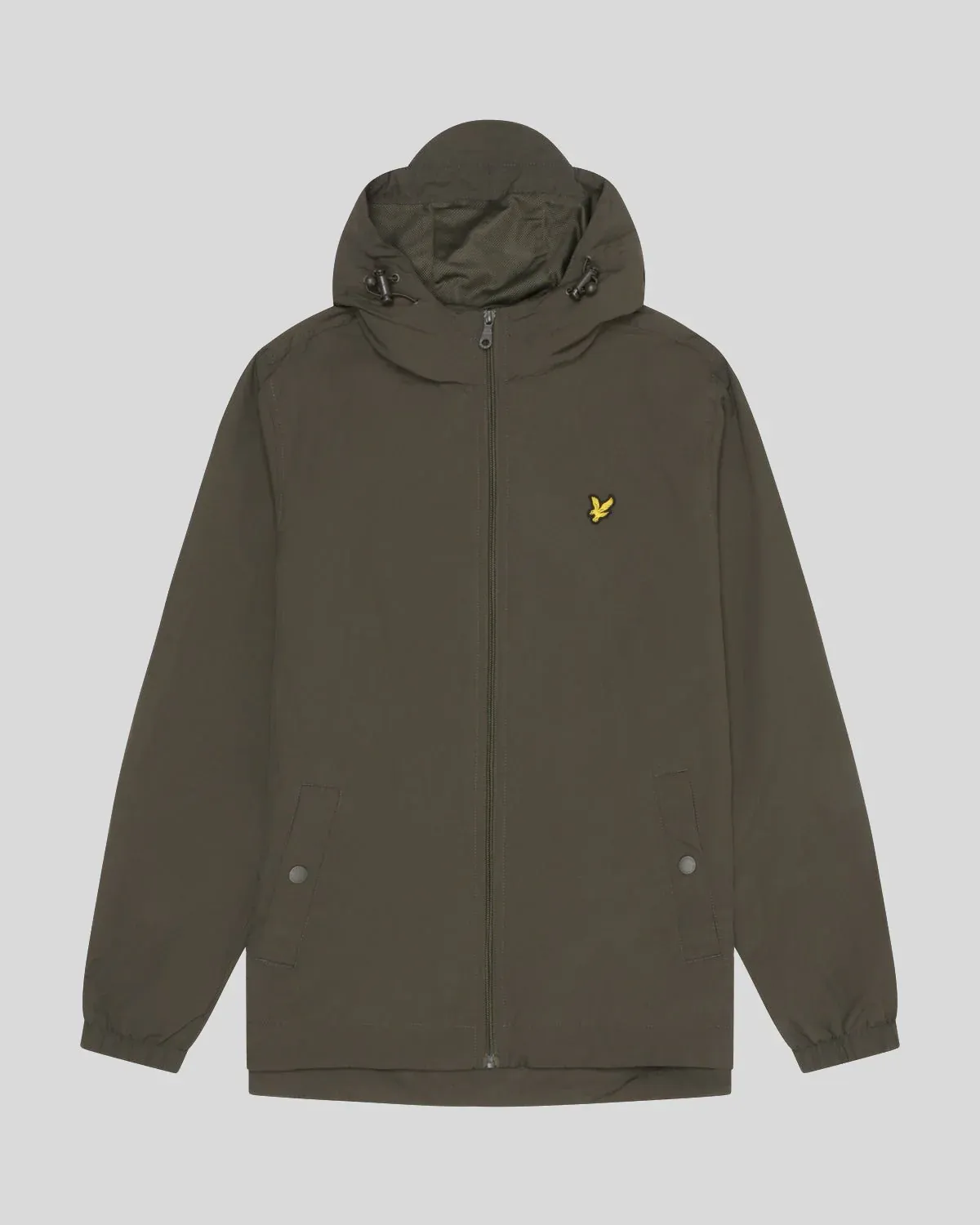 a OLIVE ZIP THROUGH HOODED JACKET LYLE &amp; SCOTT