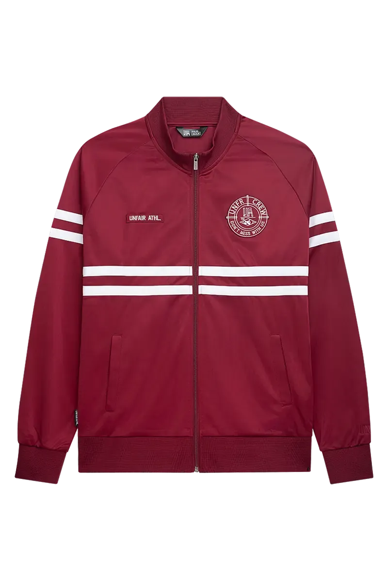 a DMWU TRACKTOP BURGUNDY UNFAIR ATHLETICS