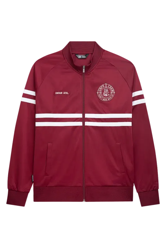 a DMWU TRACKTOP BURGUNDY UNFAIR ATHLETICS