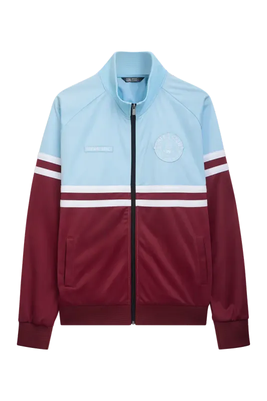 a DMWU TRACKTOP BURGUNDY/SKYBLUE UNFAIR ATHLETICS