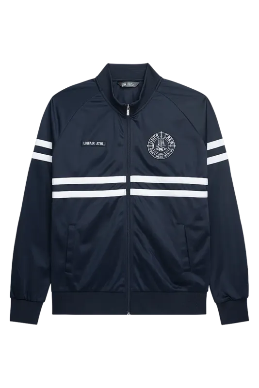 a DMWU TRACKTOP NAVY UNFAIR ATHLETICS