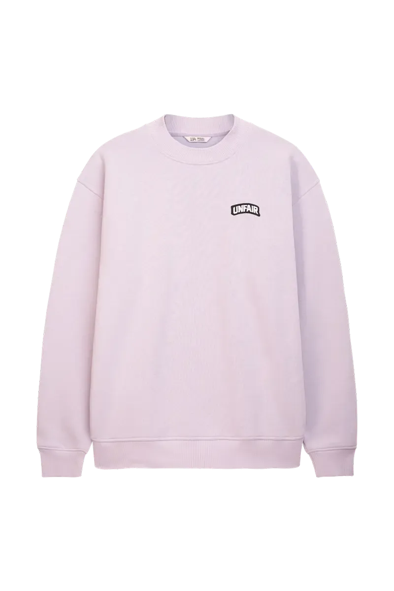 a PERMANENT CREWNECK SWEAT LAVENDER UNFAIR ATHLETICS