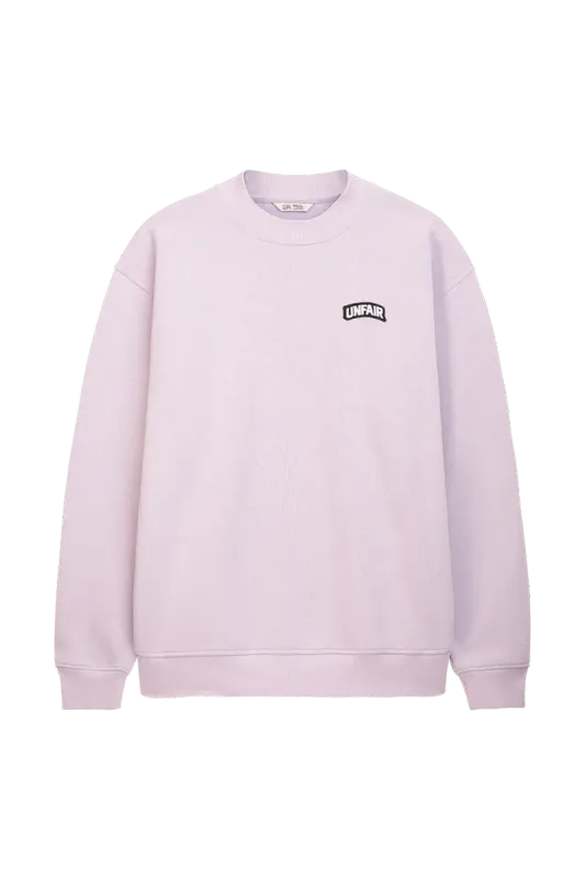 a PERMANENT CREWNECK SWEAT LAVENDER UNFAIR ATHLETICS