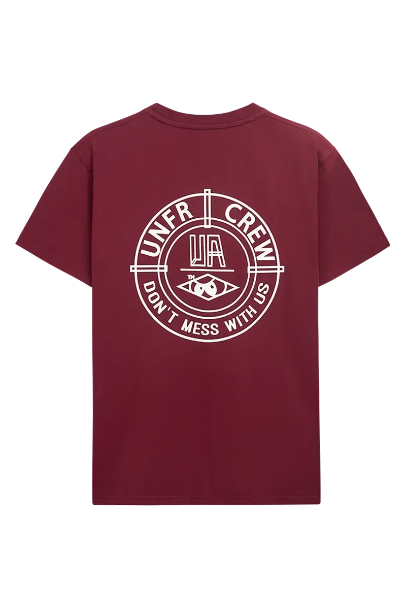 a DMWU BP T-SHIRT BURGUNDY UNFAIR ATHLETICS