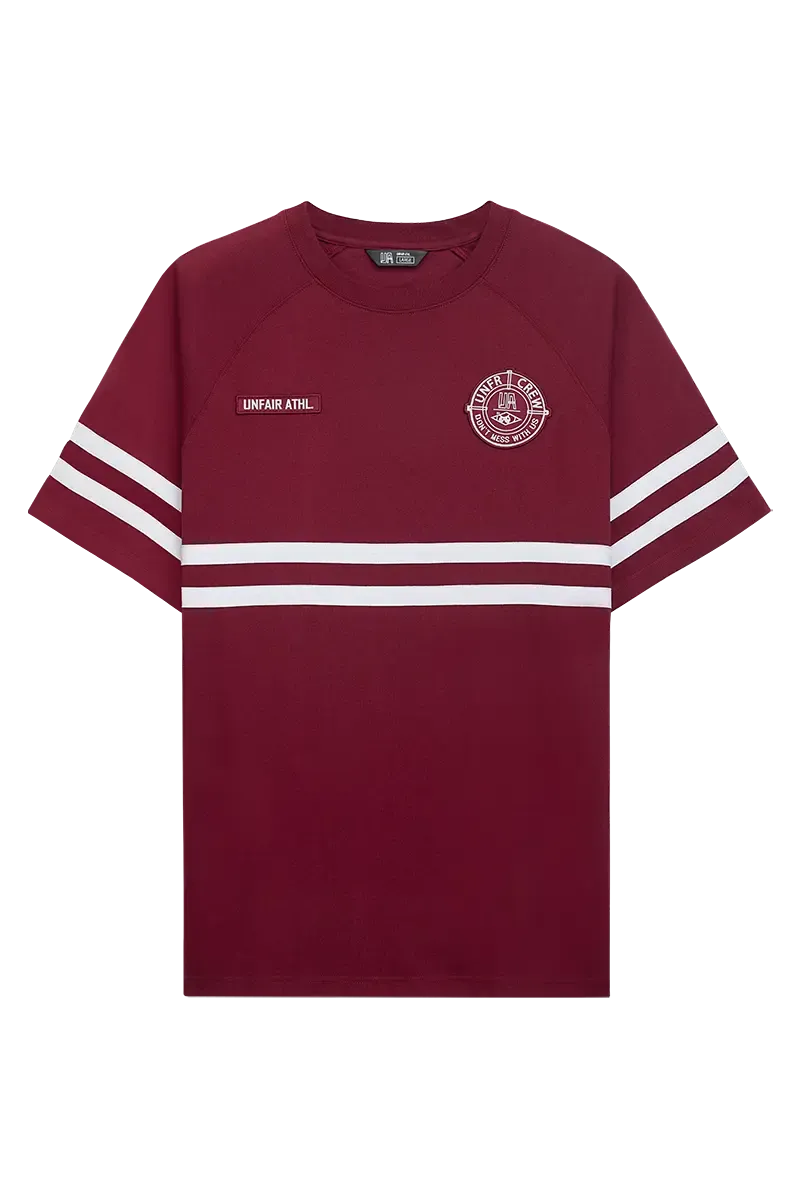 a DMWU T-SHIRT BURGUNDY UNFAIR ATHLETICS