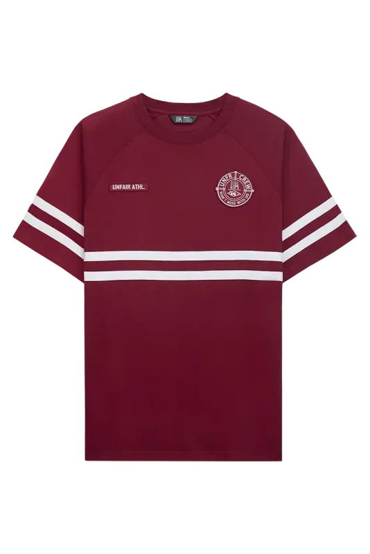 a DMWU T-SHIRT BURGUNDY UNFAIR ATHLETICS