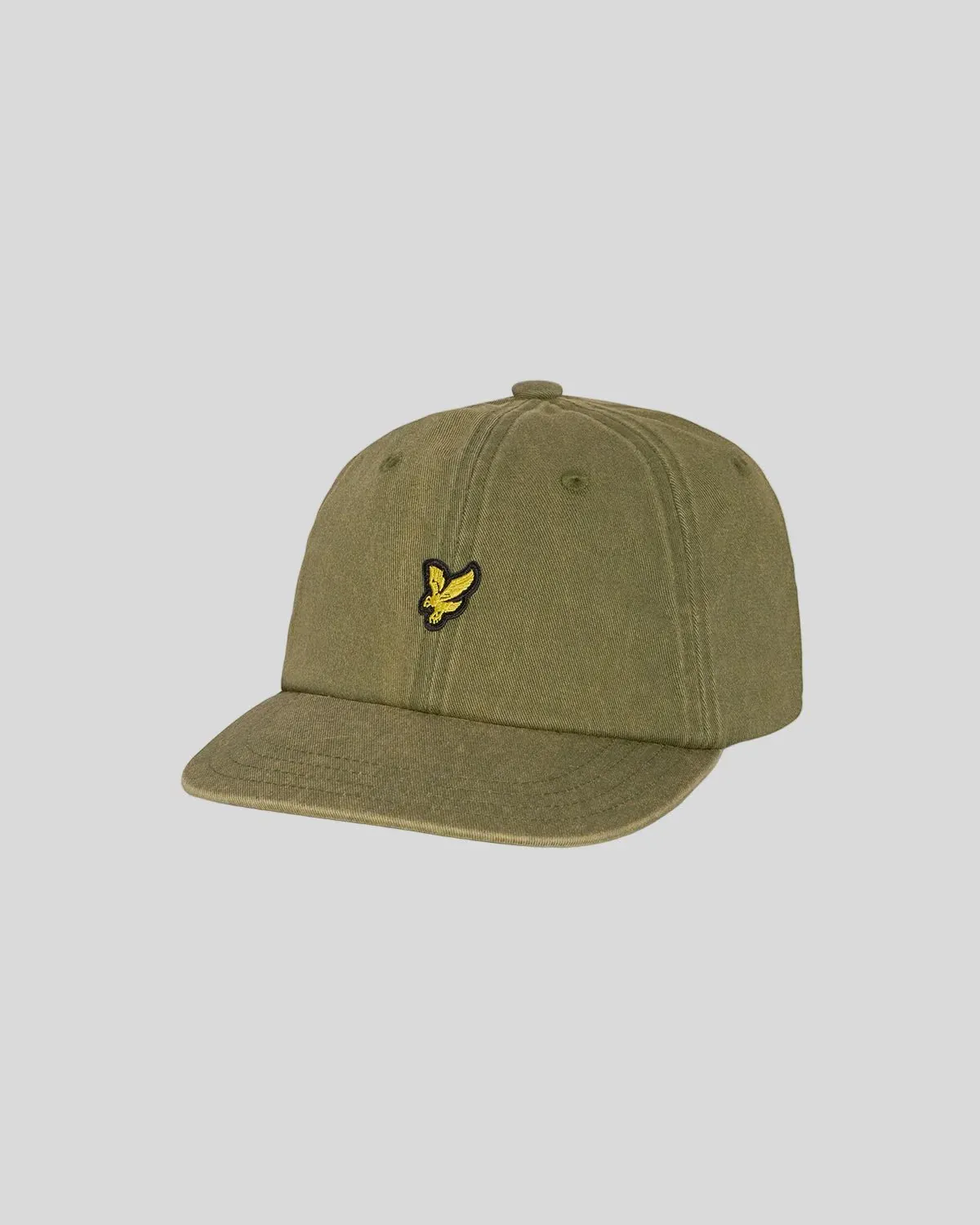 a WASHED BASEBALL CAP OLIVE LYLE &amp; SCOTT
