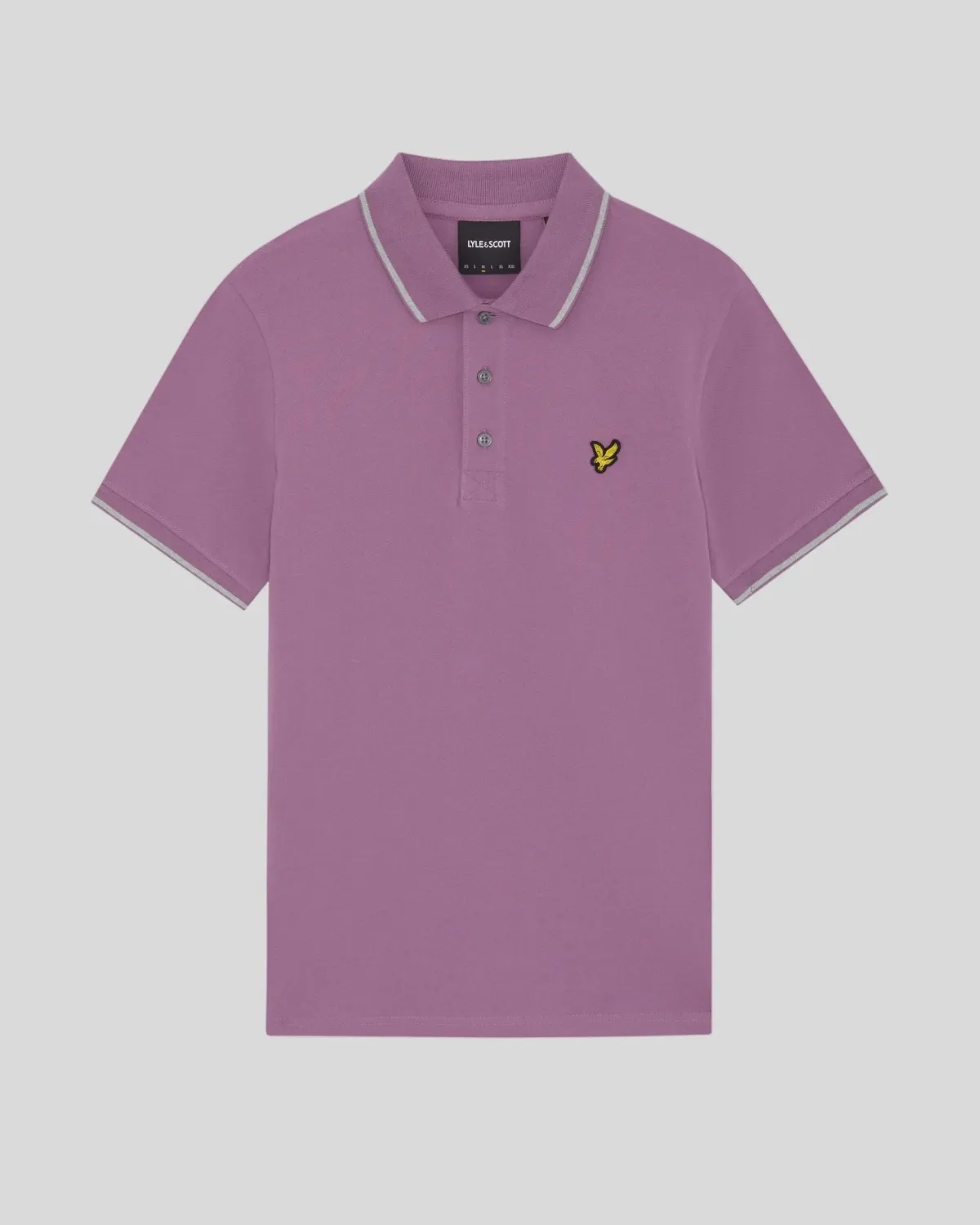 a DARK THISTLE TIPPED POLO SHIRT LYLE &amp; SCOTT