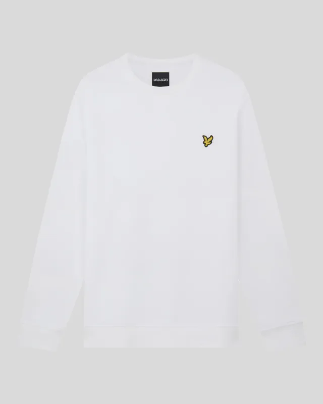a WHITE CREW NECK SWEATSHIRT LYLE &amp; SCOTT