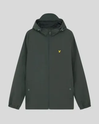 a GREY ZIP THROUGH HOODED JACKET LYLE &amp; SCOTT