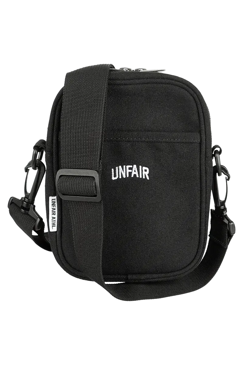 a CURVED SHOULDER BAG BLACK UNFAIR ATHLETICS