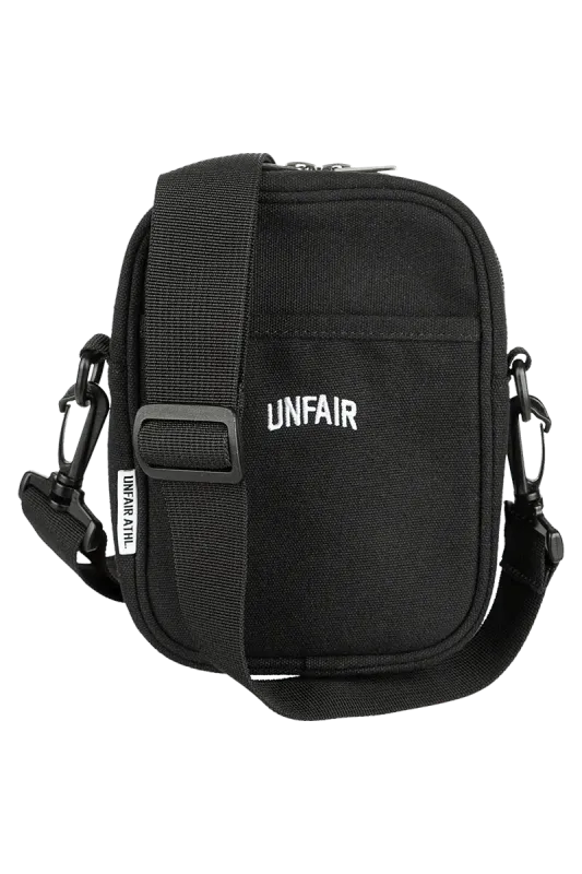 a CURVED SHOULDER BAG BLACK UNFAIR ATHLETICS