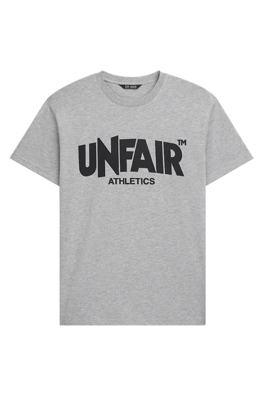 a CLASSIC LABEL T-SHIRT GREY UNFAIR ATHLETICS