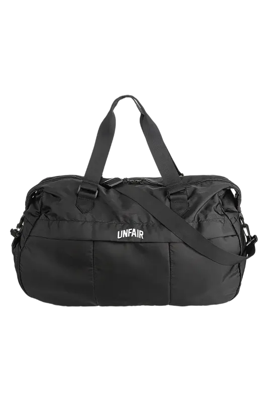 a ANYWHERE ANYTIME TRAVEL BAG BLACK UNFAIR ATHLETICS