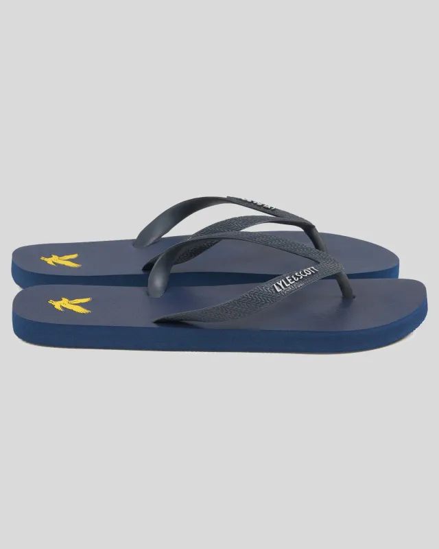a DARK NAVY FLIP FLOP LYLE &amp; SCOTT