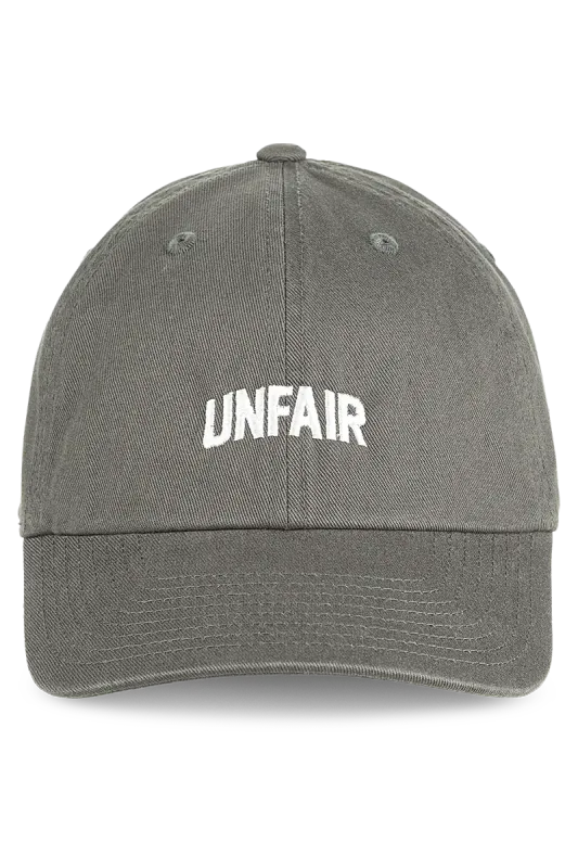 a DARK GREY BASEBALLCAP UNFAIR ATHLETICS