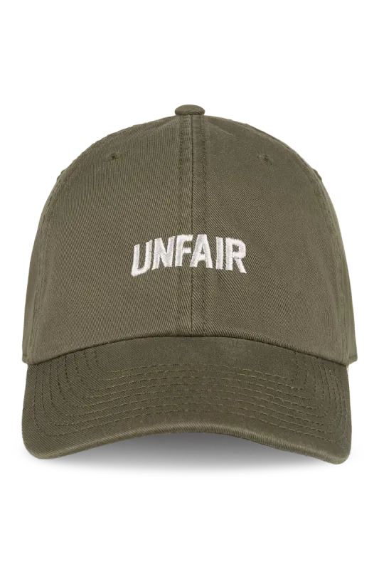 a KHAKI BASEBALLCAP UNFAIR ATHLETICS
