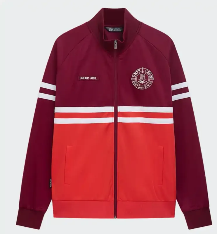 DMWU TRACKTOP BURGUNDY/RED UNFAIR ATHLETICS
