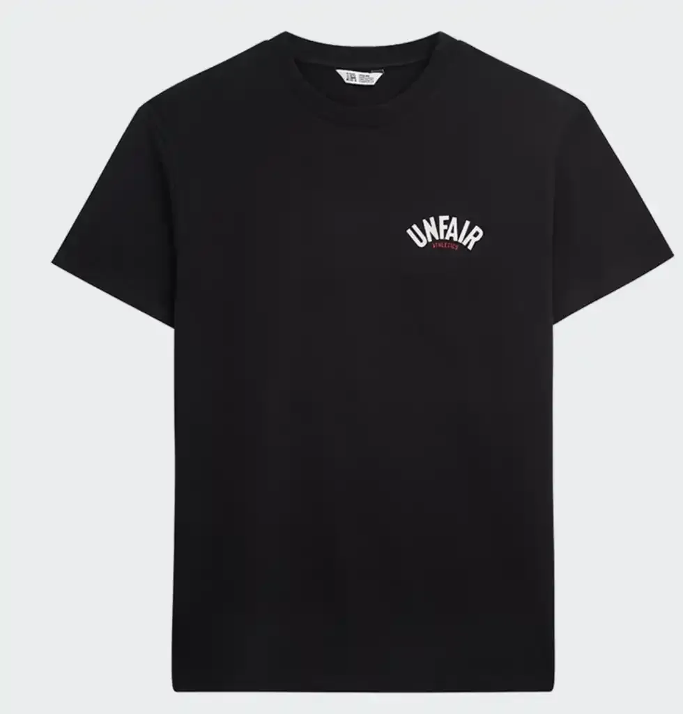 a BLACK ELEMENTARY T-SHIRT  UNFAIR ATHLETICS