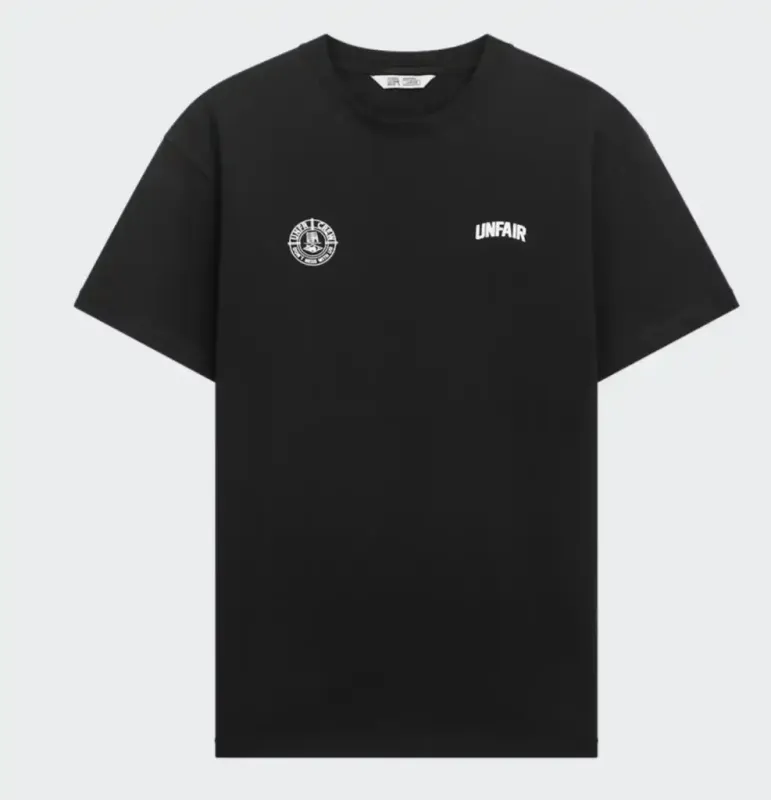 BLACK TWO SIDE LOGO Two T-SHIRT UNFAIR ATHLETICS