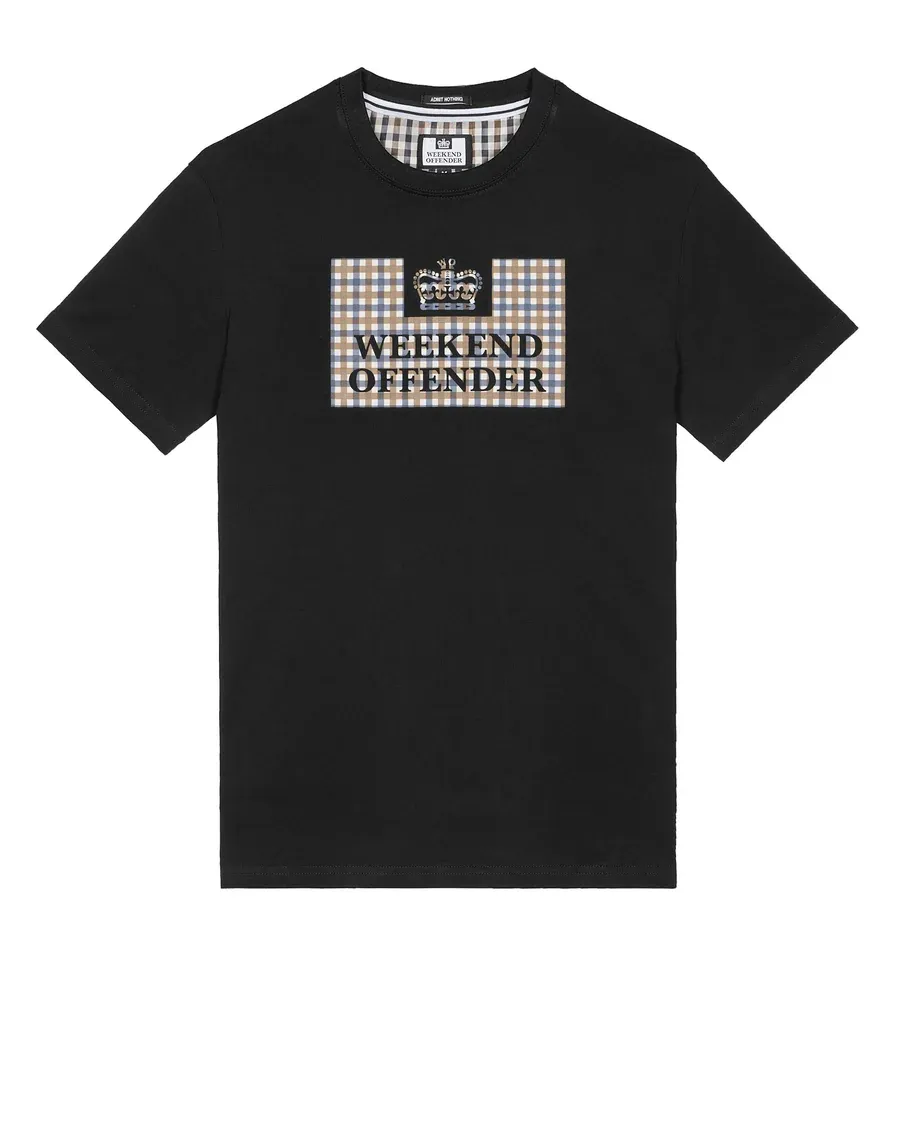 Shevchenko T-Shirt Schwarz/Mid House Check Weekend Offender