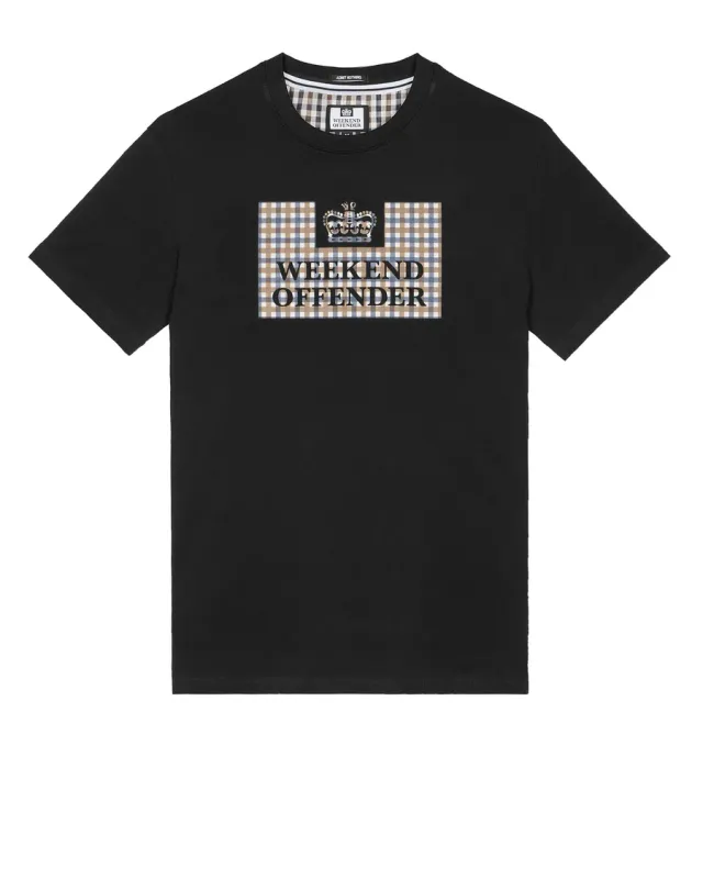 Shevchenko T-Shirt Schwarz/Mid House Check Weekend Offender