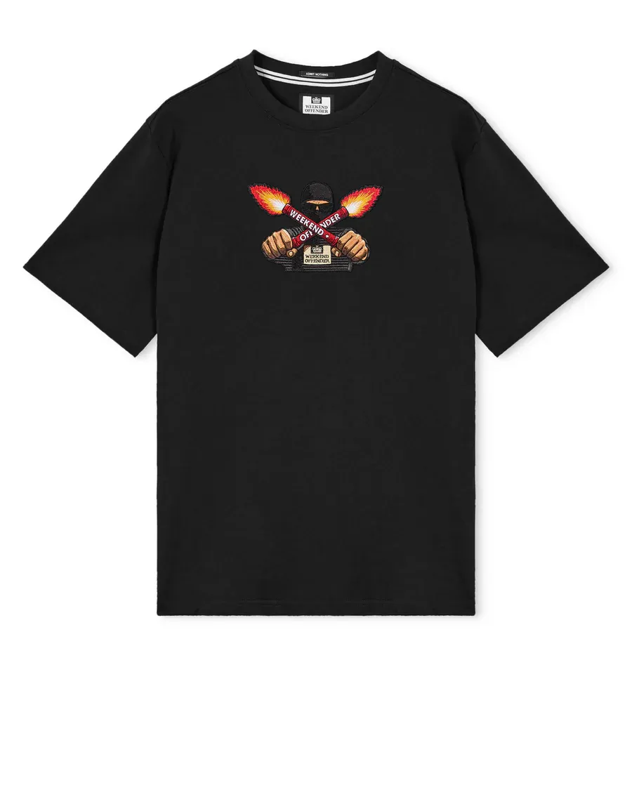 Fulgar Grafik T-Shirt Black Weekend Offender